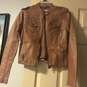 Faux leather jacket